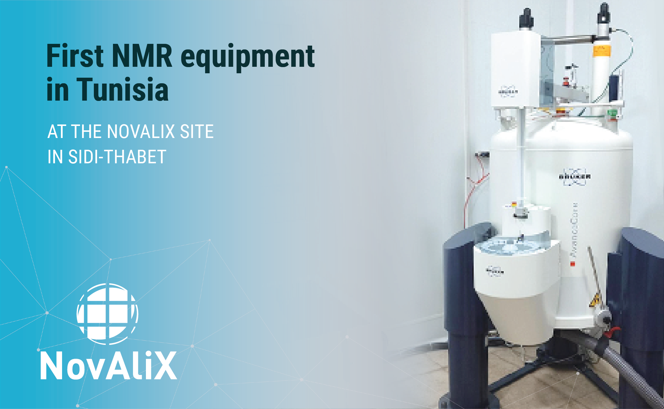 new NovAliX NMR equipment in Tunisia